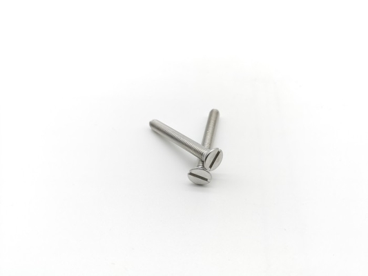 304 Stainless Steel Machine Screws ISO2009 Slotted Flat Head Machine Screw
