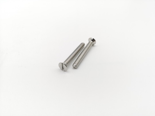 304 Stainless Steel Machine Screws ISO2009 Slotted Flat Head Machine Screw