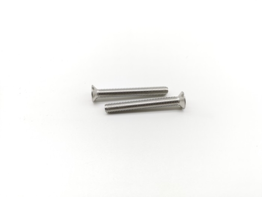 304 Stainless Steel Machine Screws ISO2009 Slotted Flat Head Machine Screw