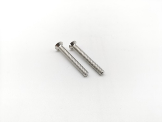 304 Stainless Steel Machine Screws ISO2009 Slotted Flat Head Machine Screw