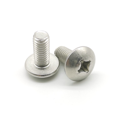 JIS B1111 Stainless Steel Machine Screws 316L Cross Recessed Drive Mushroom Head