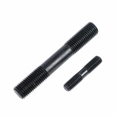 Black Oxide m8 80mm Double End Stud Threaded Rod Setup Grade 5 Steel