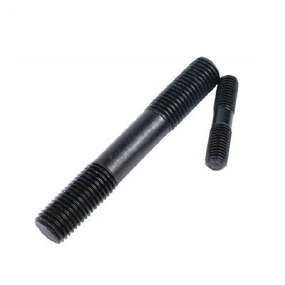 Black Oxide m8 80mm Double End Stud Threaded Rod Setup Grade 5 Steel