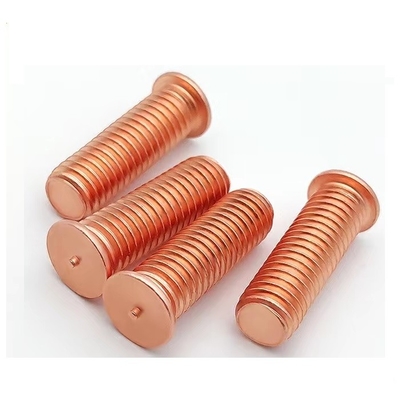 Class 4.8 Copper Plated Brass Welding Stud Threaded Rod Carbon Steel