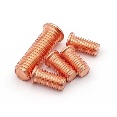 Class 4.8 Copper Plated Brass Welding Stud Threaded Rod Carbon Steel
