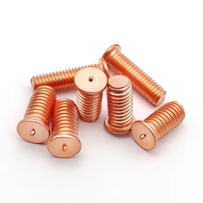 Class 4.8 Copper Plated Brass Welding Stud Threaded Rod Carbon Steel