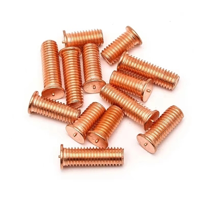 Class 4.8 Copper Plated Brass Welding Stud Threaded Rod Carbon Steel