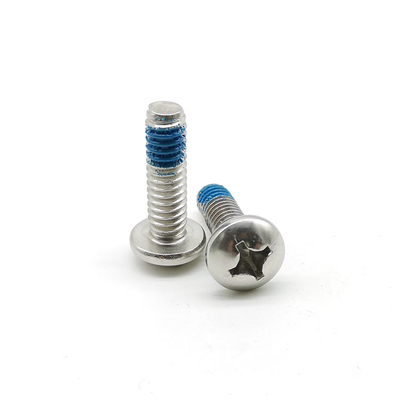 304 Stainless Steel Phillips Pan Head Machine Screw DIN 7985 Thread Glue Lock