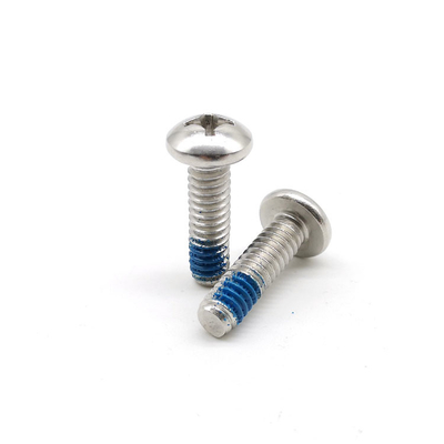 304 Stainless Steel Phillips Pan Head Machine Screw DIN 7985 Thread Glue Lock