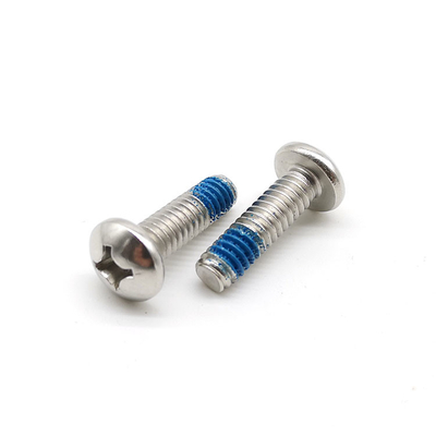 304 Stainless Steel Phillips Pan Head Machine Screw DIN 7985 Thread Glue Lock